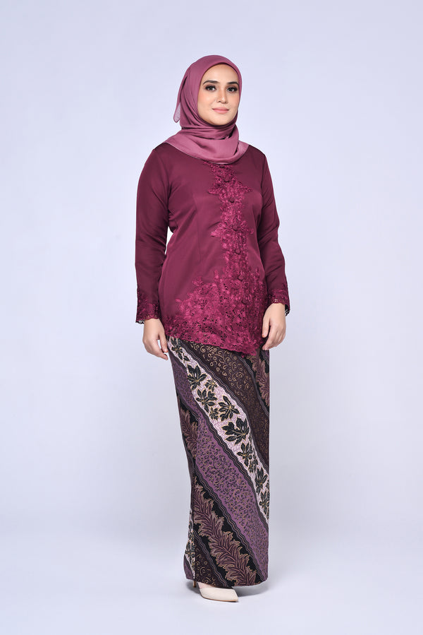 KEBAYA SULAM PLAIN 3.0 (TOP ONLY) - MANGGIS