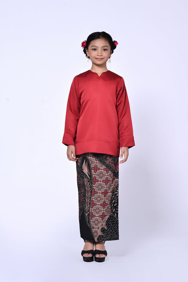 BUDAK KEDAH BATIK (SET) - MAROON A