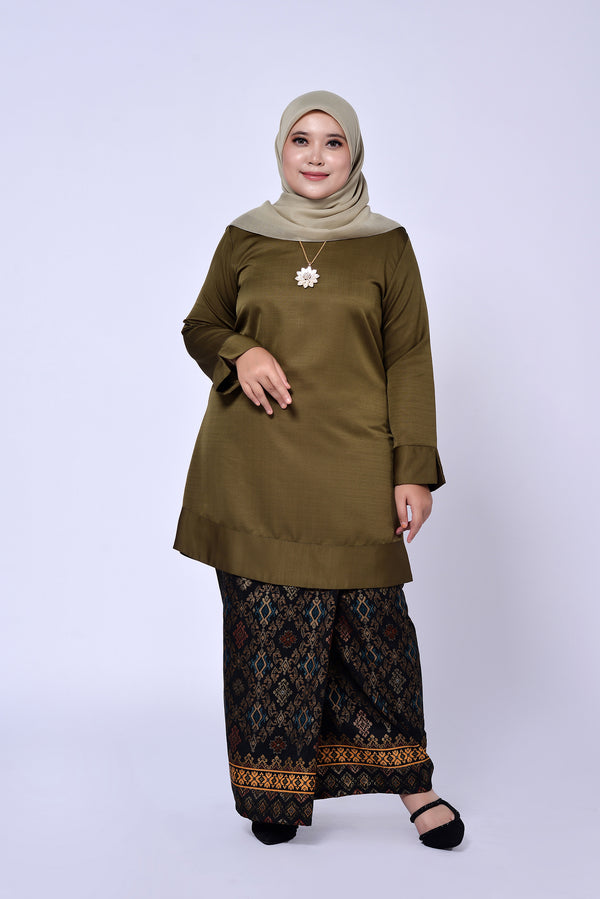 BAJU PAHANG (TOP ONLY) - OLIVE A