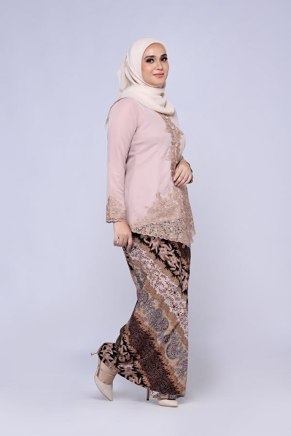 KEBAYA SULAM PLAIN 3.0 (TOP ONLY) - NUDE