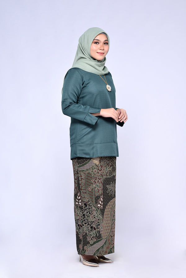 BAJU KEDAH (TOP ONLY) - EMERALD GREEN