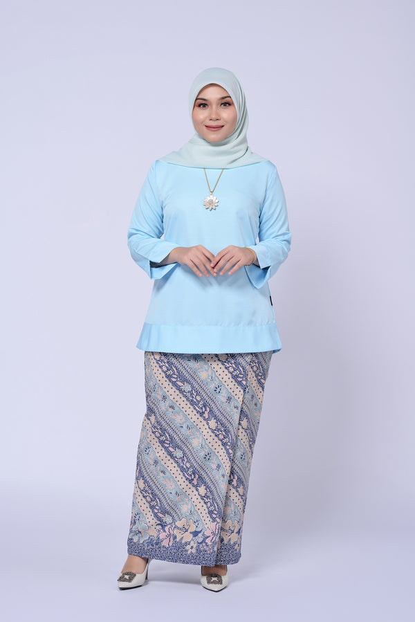 BAJU KEDAH (TOP ONLY) - BABY BLUE