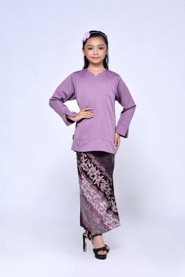 BUDAK KEDAH BATIK (SET) - LAVENDER