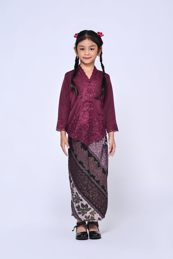 BUDAK KEBAYA SULAM PLAIN 3.0 (SET) - MANGGIS