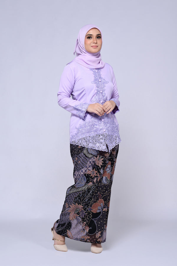 KEBAYA SULAM PLAIN 3.0 (TOP ONLY) - LILAC