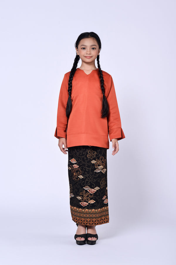 BUDAK KEDAH BATIK (SET) - BRICK ORANGE