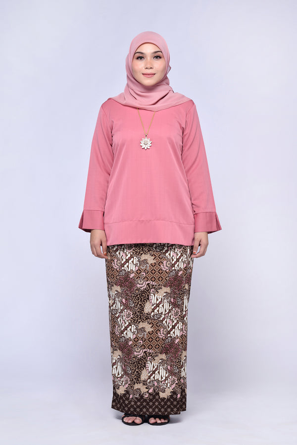 BAJU KEDAH (TOP ONLY) - DUSTY PINK