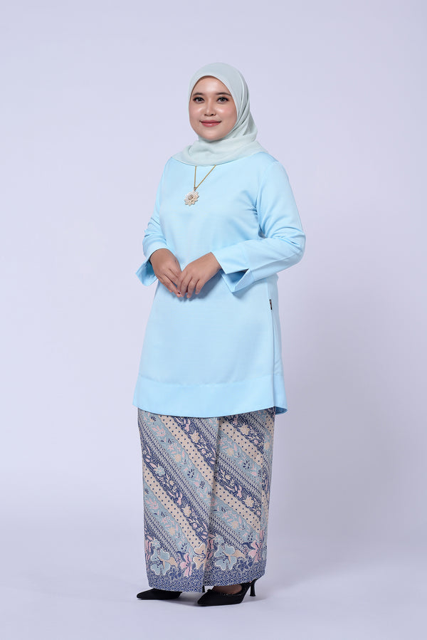 BAJU PAHANG (TOP ONLY) - BABY BLUE