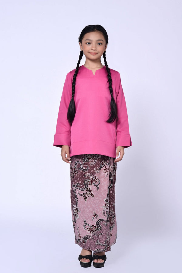 BUDAK KEDAH BATIK (SET) - MAGENTA