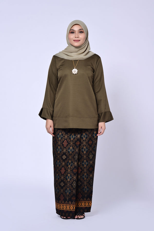 BAJU KEDAH (TOP ONLY) - OLIVE A