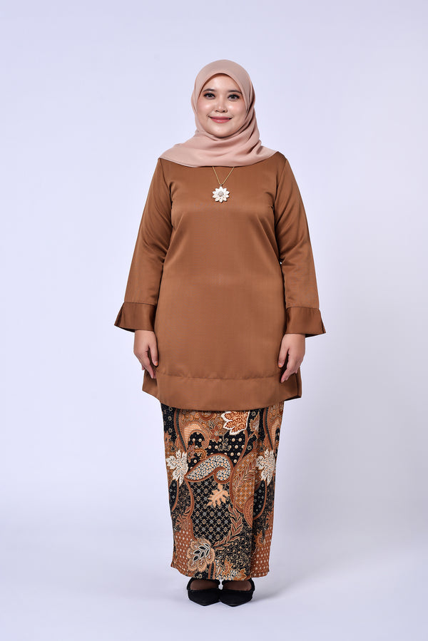 BAJU PAHANG (TOP ONLY) - COFFEE