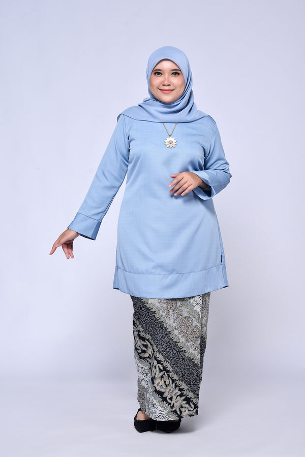 BAJU PAHANG (TOP ONLY) - ASH BLUE