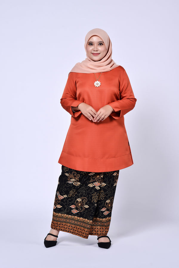 BAJU PAHANG (TOP ONLY) - BRICK ORANGE