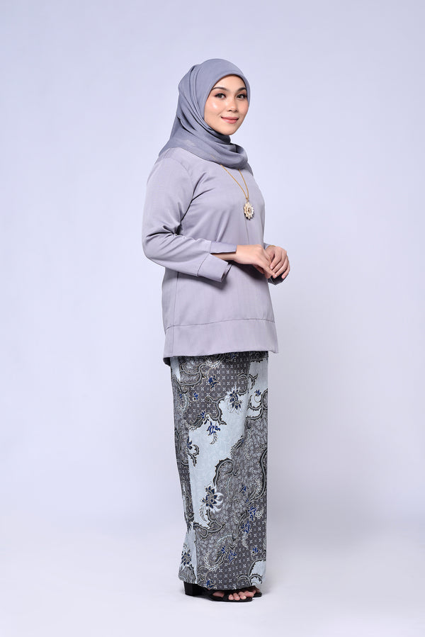 BAJU KEDAH (TOP ONLY) - GREY